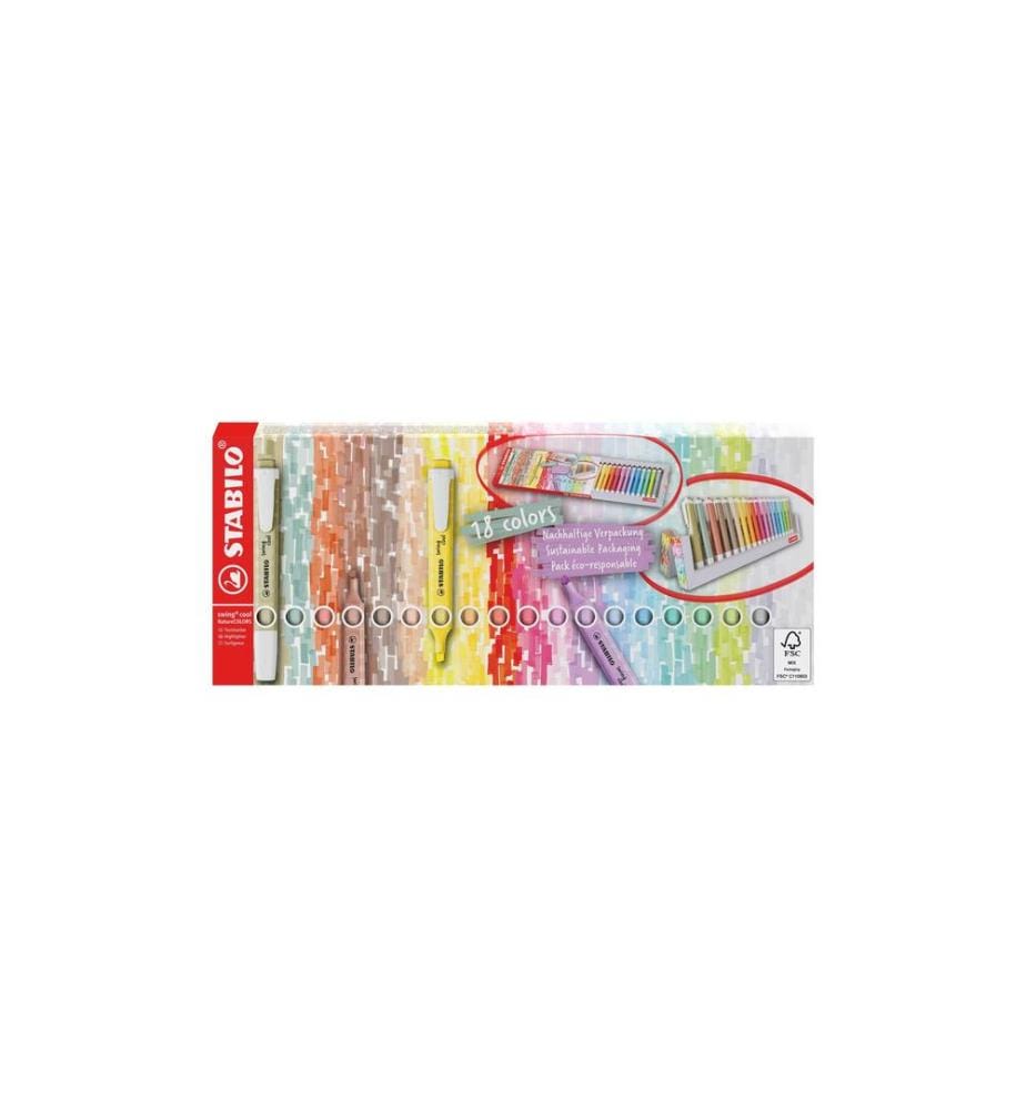 STABILO - Surligneur Swing Cool NatureCOLORS