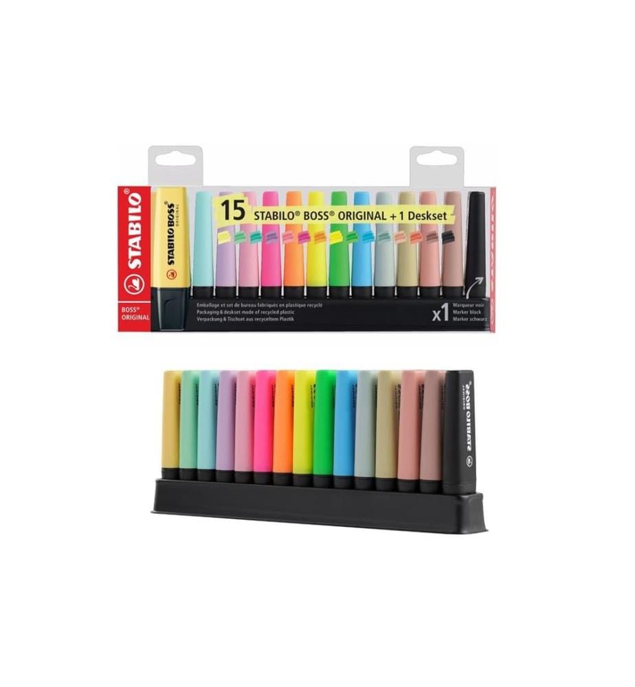 STABILO - Surligneur Boss Original Pastel rencontre Nature Colors
