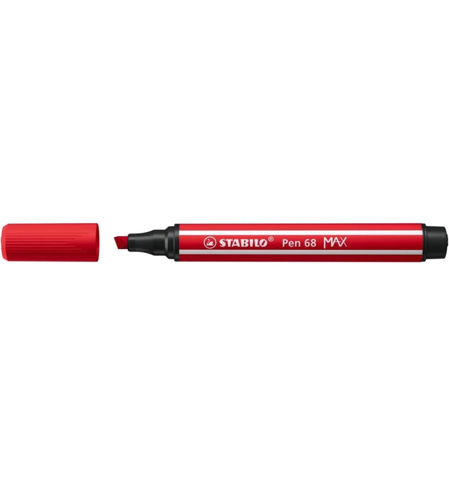 STABILO - Filzstift Pen 68 MAX Karminrot, 5 Stück
