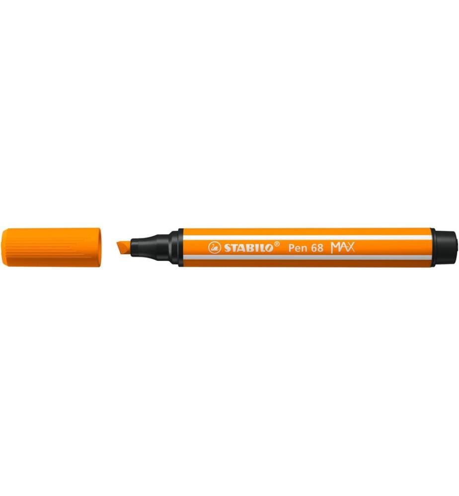 STABILO - Crayon feutre Pen 68 MAX Orange, 5 pièces