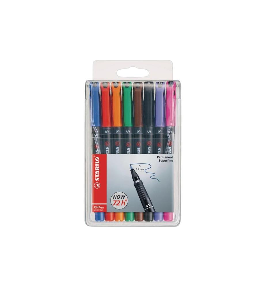 STABILO - Stylo à feuilles OHPen Universal S 8 pièces