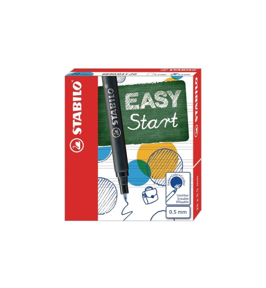 STABILO - Patrone EASYoriginal Start 20 x Blau, 0.5 - 1 mm