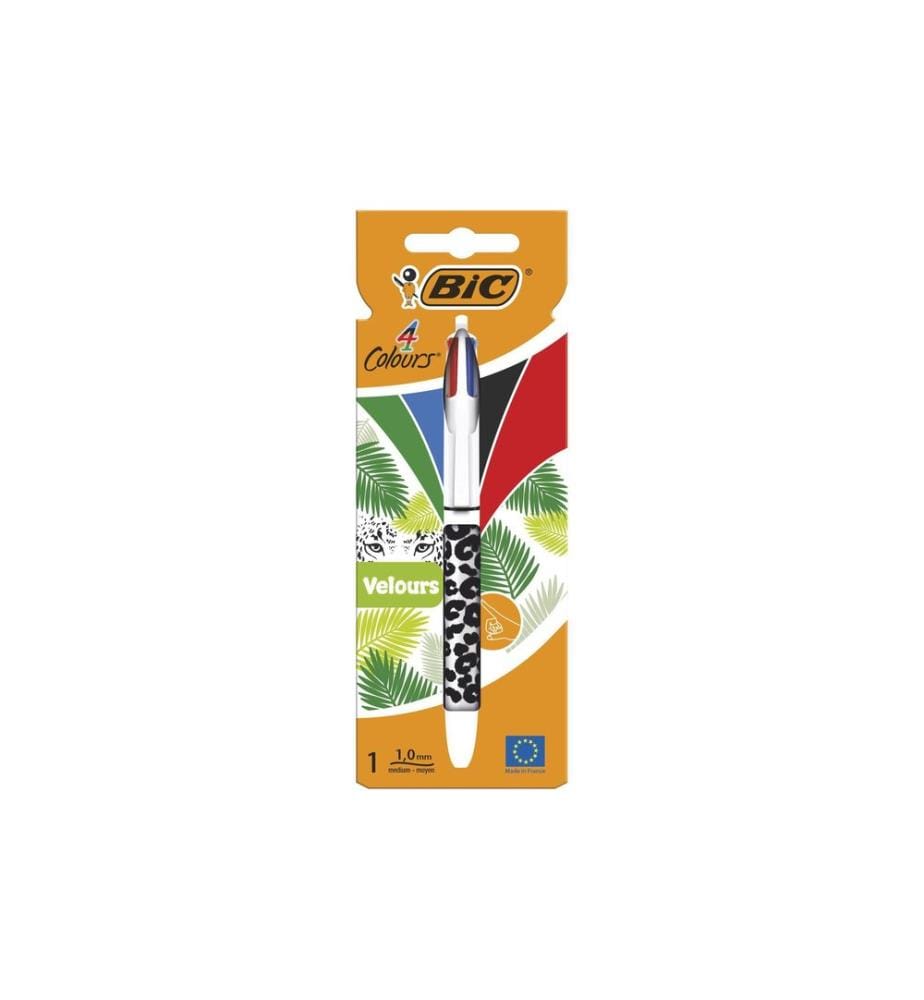 BIC - Mehrfarbenkugelschreiber 4 Colours Velours 1 Stück