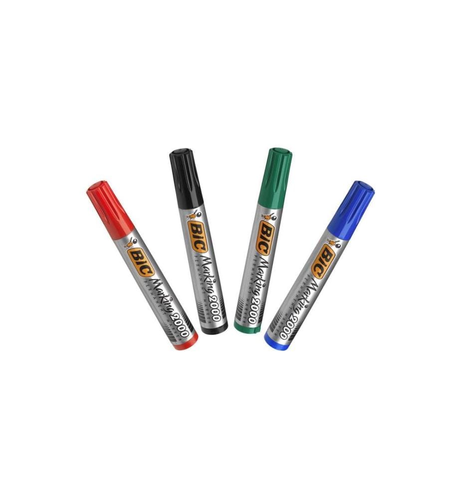 BIC - Marqueur indélébile 2000 ecolutions 4 pièces