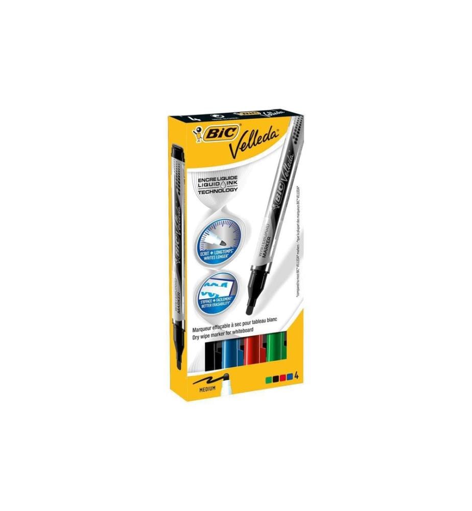 BIC - Whiteboard-Marker Velleda 4 Stück