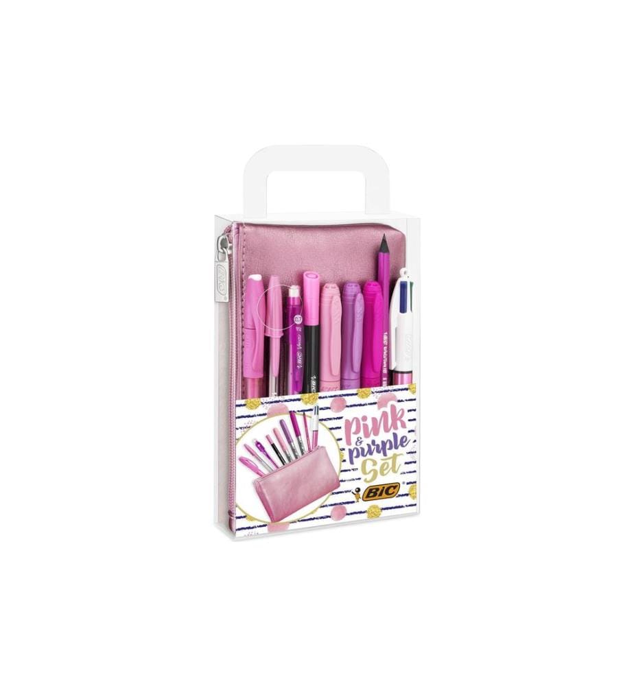 BIC - Stylo bille Pink und Purpleset 10 pièces