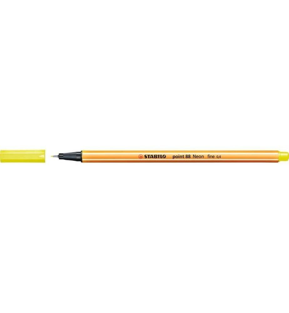 STABILO point 88 Feutre fin, Étui de 6 couleurs néon