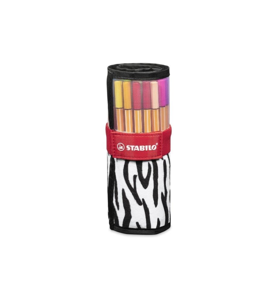 STABILO point 88 Tintenfeinschreiber Rollerset à 25, Zebra