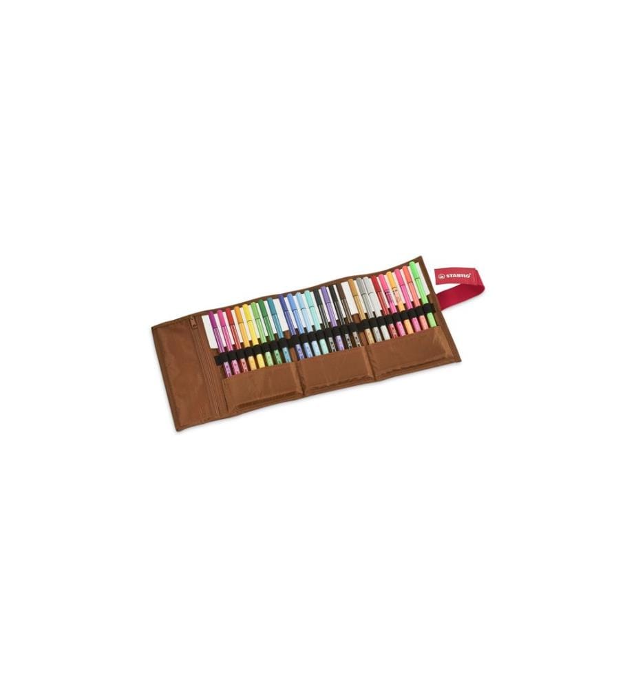 STABILO Pen 68 Fasermaler Rollerset à 25, Giraffe