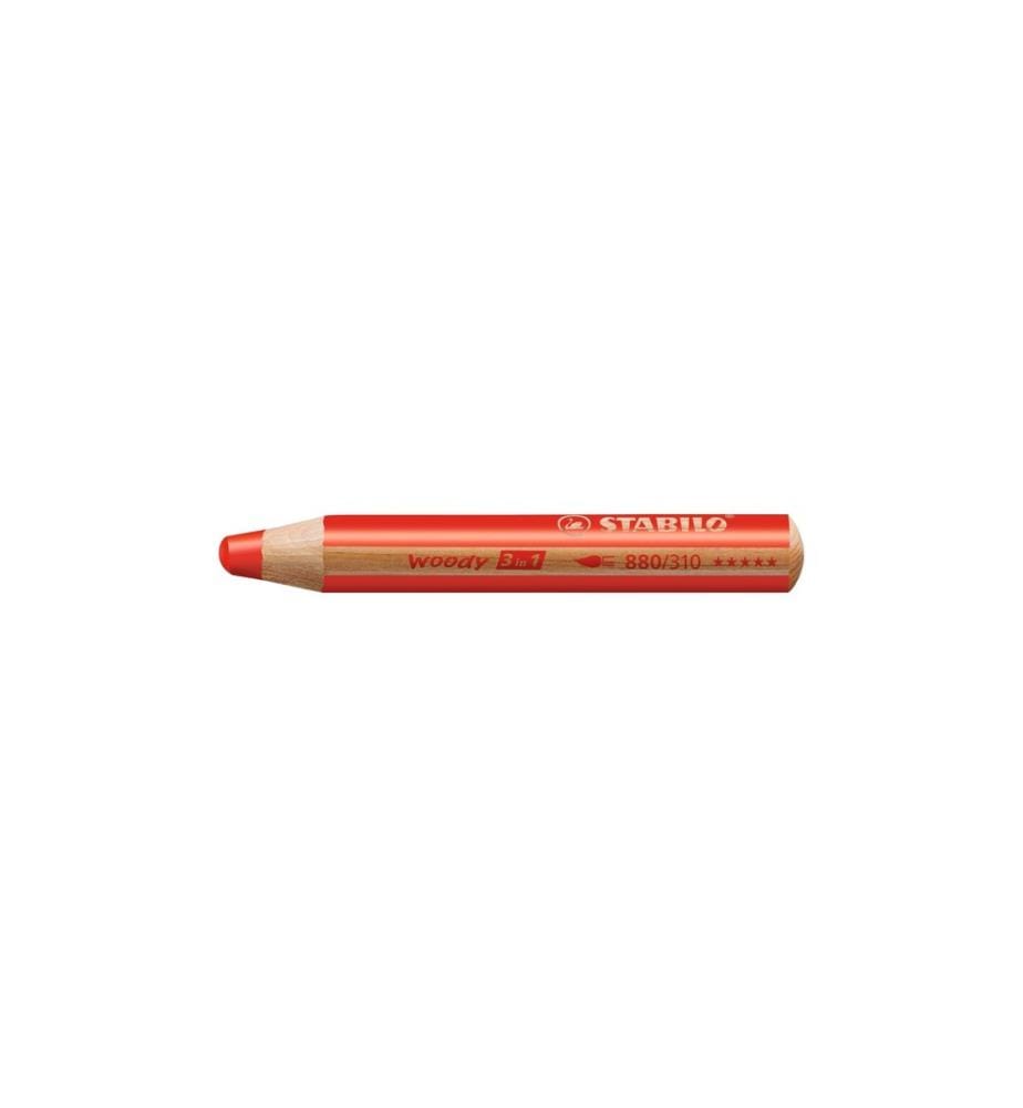 STABILO Farbstifte Woody 3 in 1 Rot