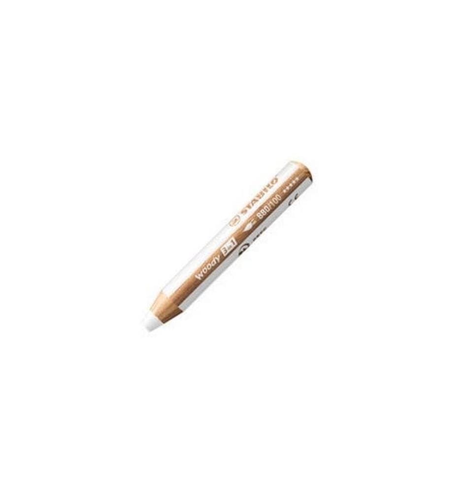 STABILO Woody 3 in 1 Malstift Weiss