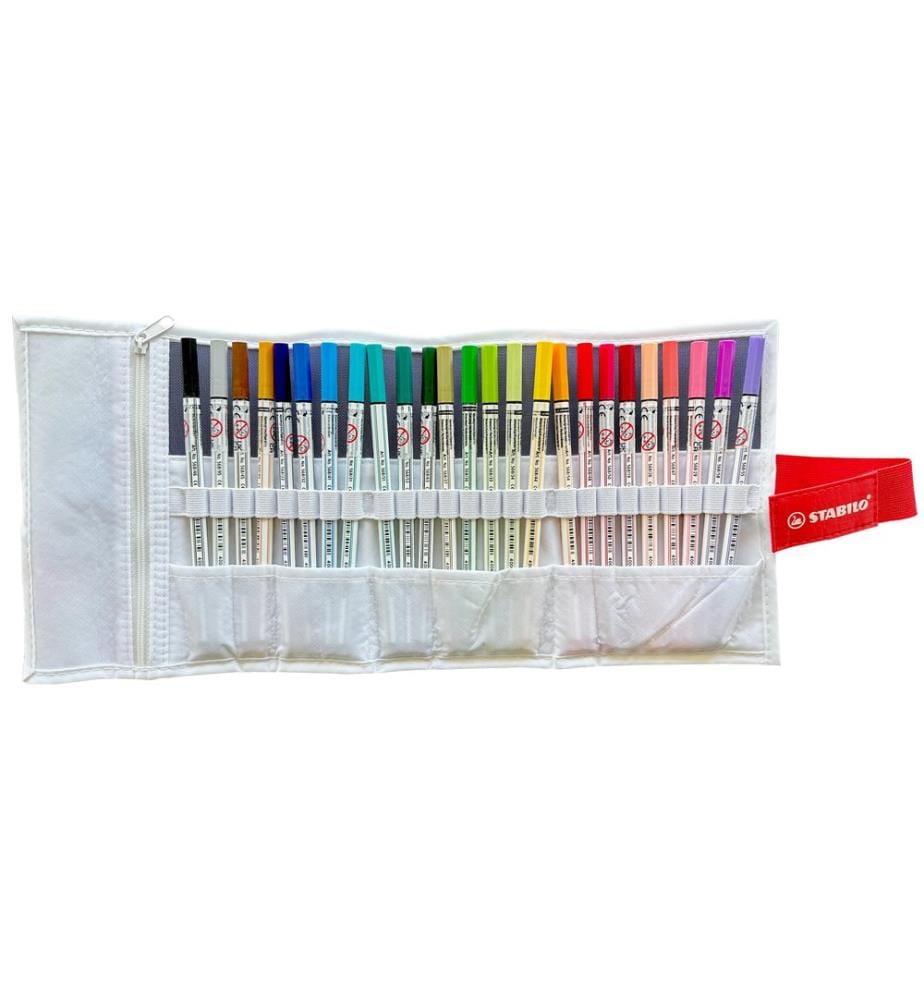 STABILO Pen 68 Brush 1 mm, 25er Set