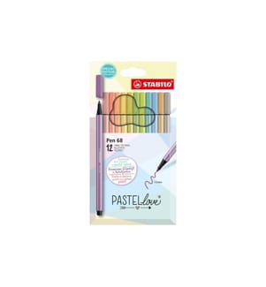 STABILO Pen 68 Pastellove 1 mm, 12er Set
