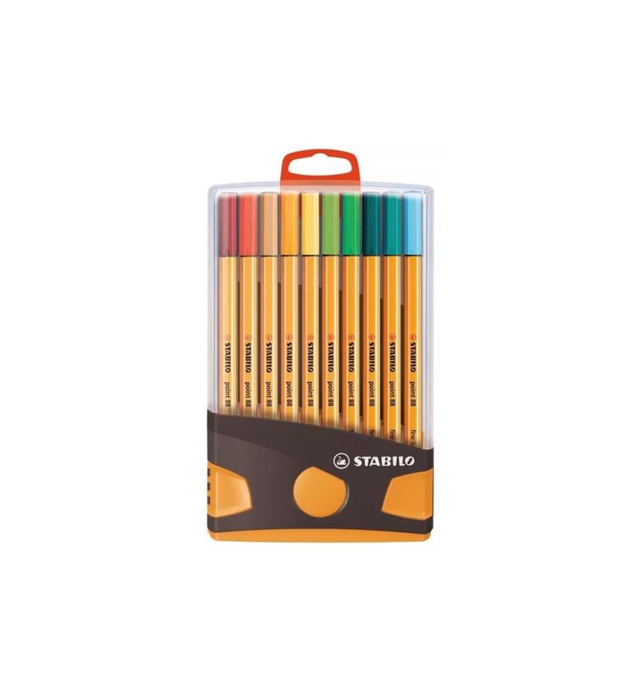 STABILO point 88 ColorParade Lot de 20 avec languette de suspension