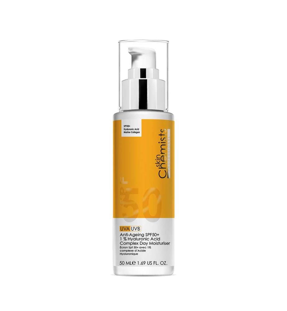 Anti-ageing day cream SPF 50 with hyaluronic acid 1% - 50ml