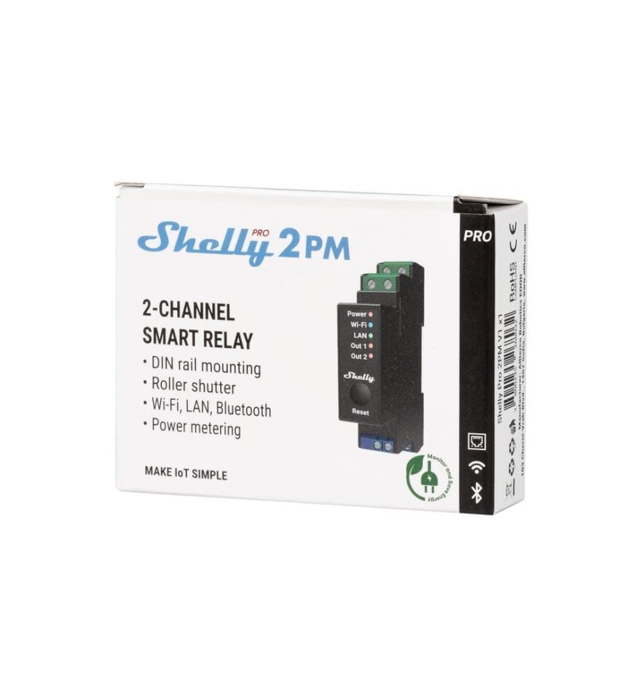 SHELLY - WLAN-Schaltaktor SHELLY - Pro 2PM mit Leistungsmessung