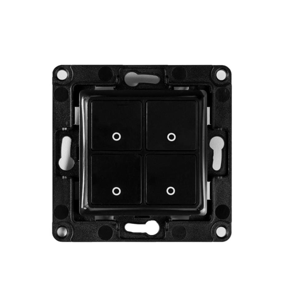 SHELLY - SHELLY - Wall Switch 4 schwarz