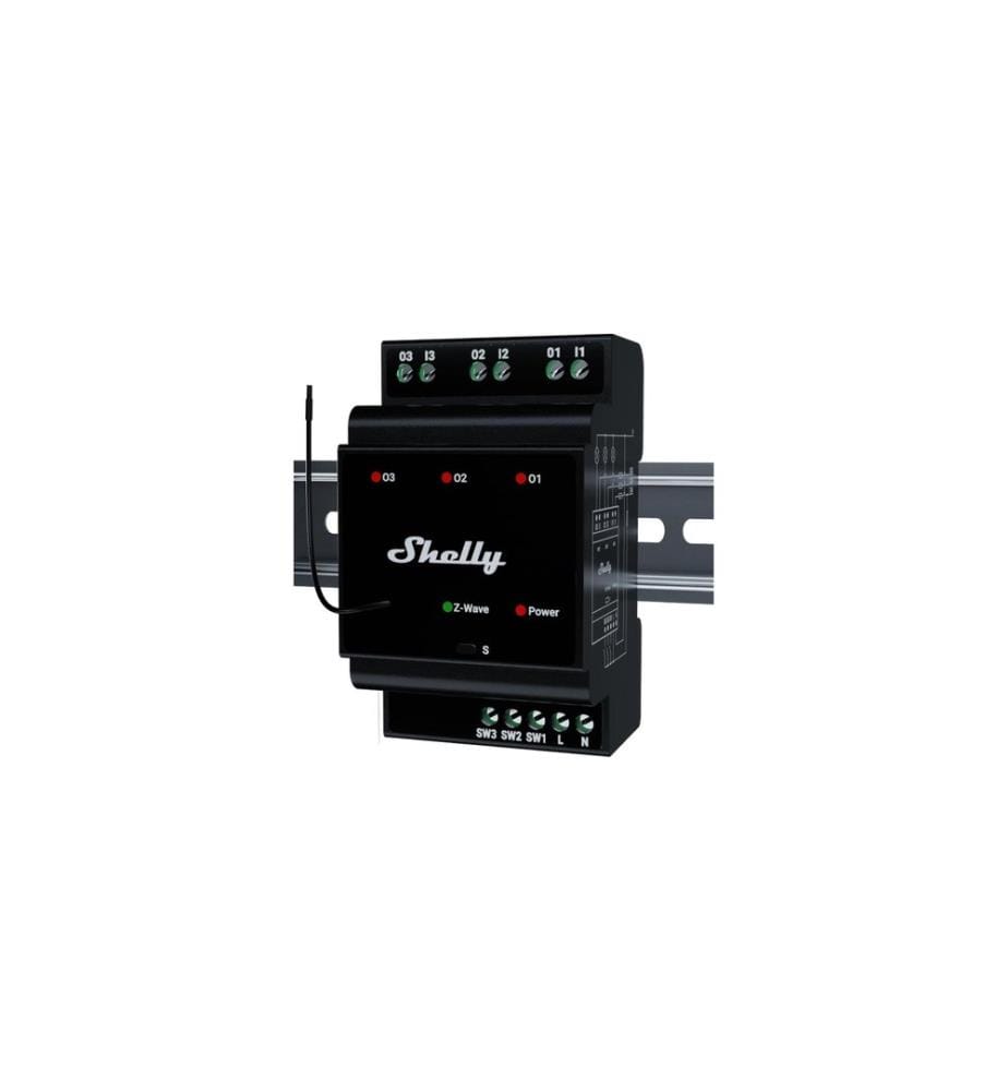 SHELLY - Funk-Schaltaktor Wave Pro 3 48 A