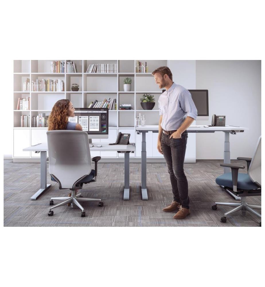 FELLOWES - Piètement de table Levado sans plateau, argent