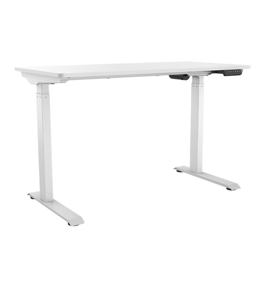 CONTINI - Table haute 120 x 60 cm, avec plateau, blanc