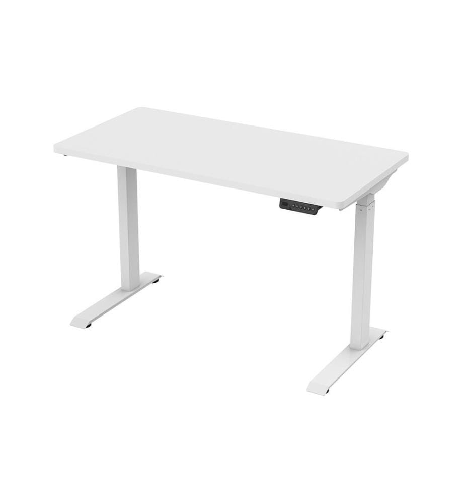 CONTINI - Table haute 120 x 60 cm, avec plateau, blanc