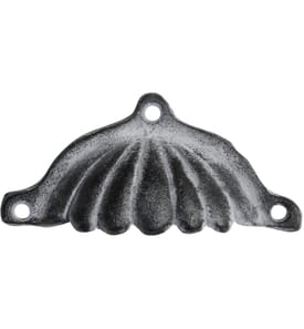 CHIC ANTIQUE - Poignée de meuble avec rainures 5 x 12 cm, gris antique