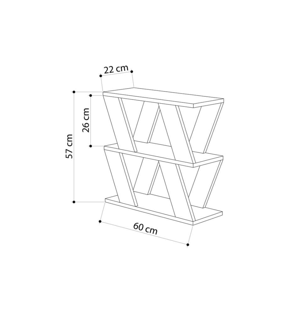Woody Fashion - Regal Lazena 60 x 57 x 22 cm, Weiss