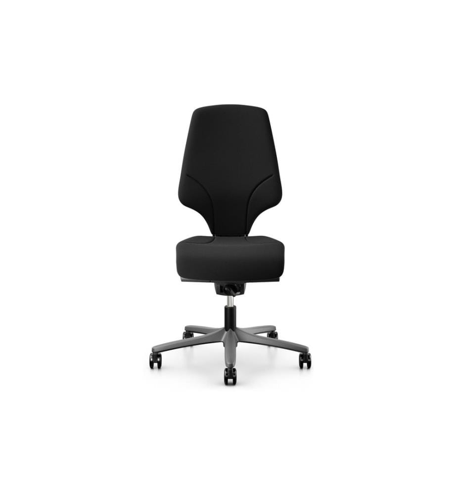 Giroflex - Bürostuhl 64 mit Polsterrücken, ohne Armlehnen, Schwarz