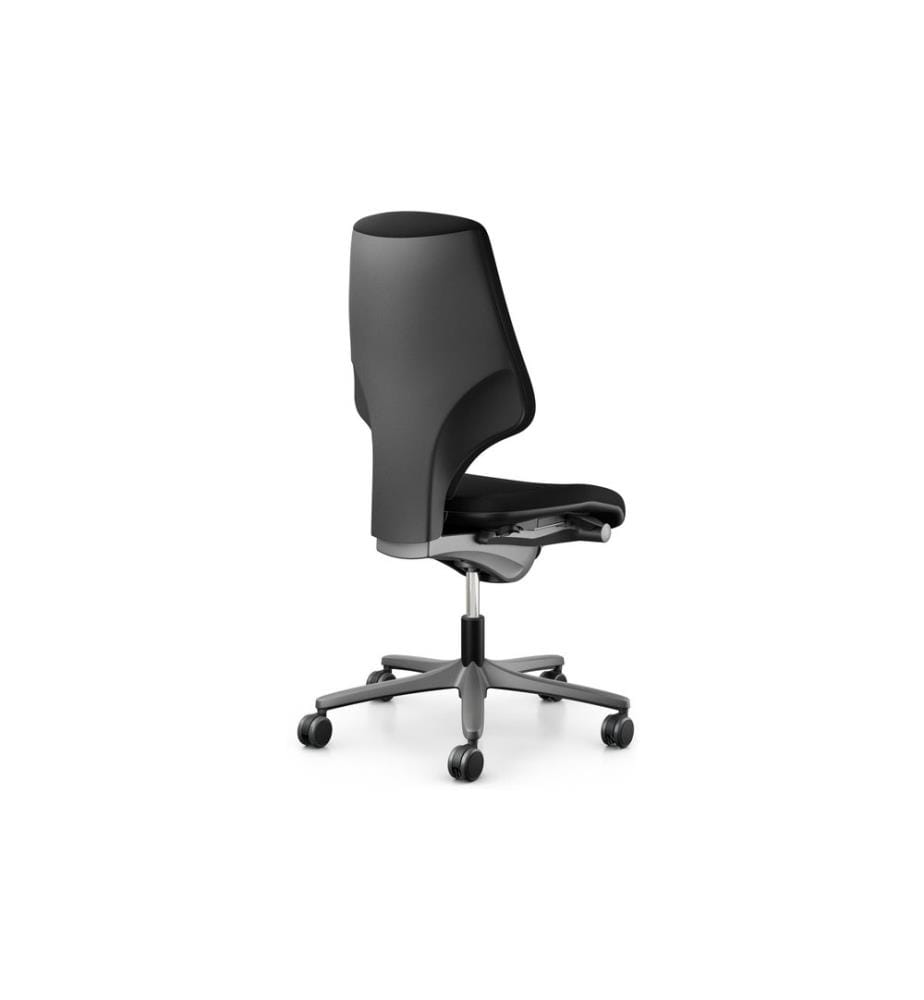 Giroflex - Bürostuhl 64 mit Polsterrücken, ohne Armlehnen, Schwarz