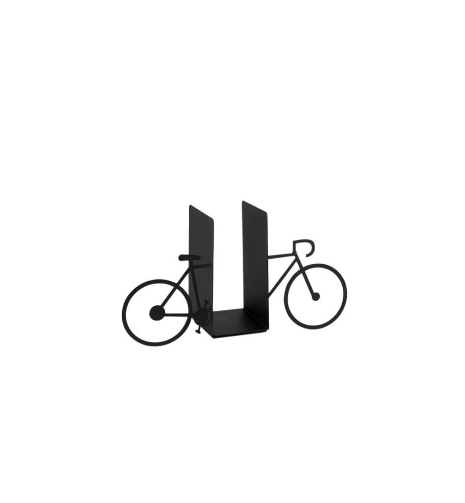Wallxpert - Buchstützen-Set Velo Schwarz