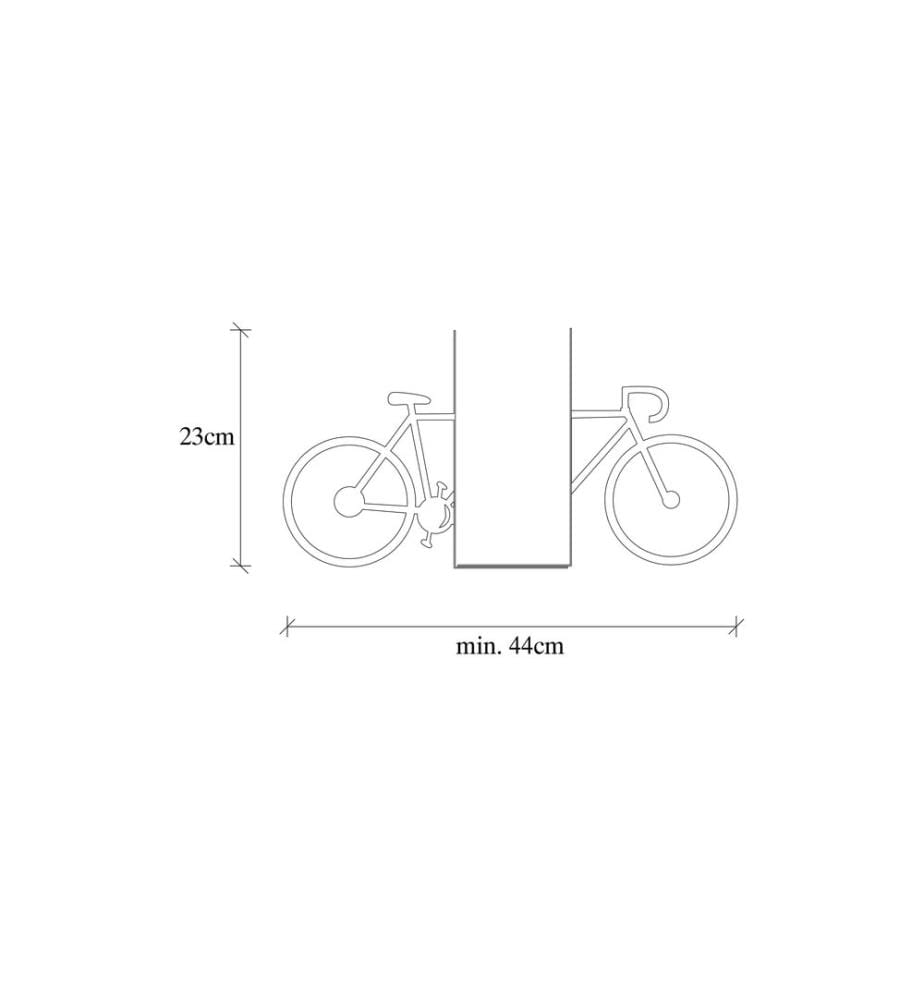 Wallxpert - Buchstützen-Set Velo Schwarz