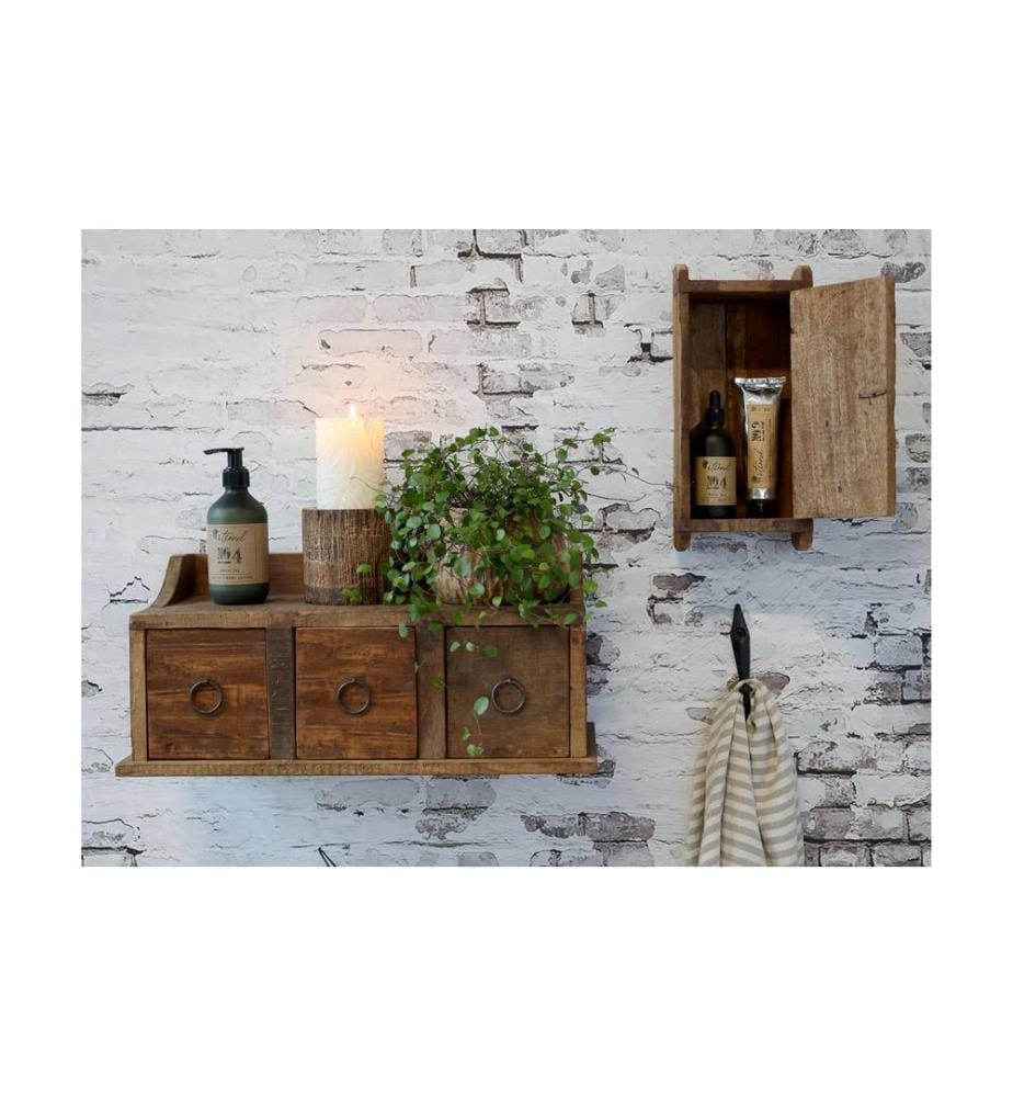 CHIC ANTIQUE - Wandschrank Grimaud aus Backsteinform Nature