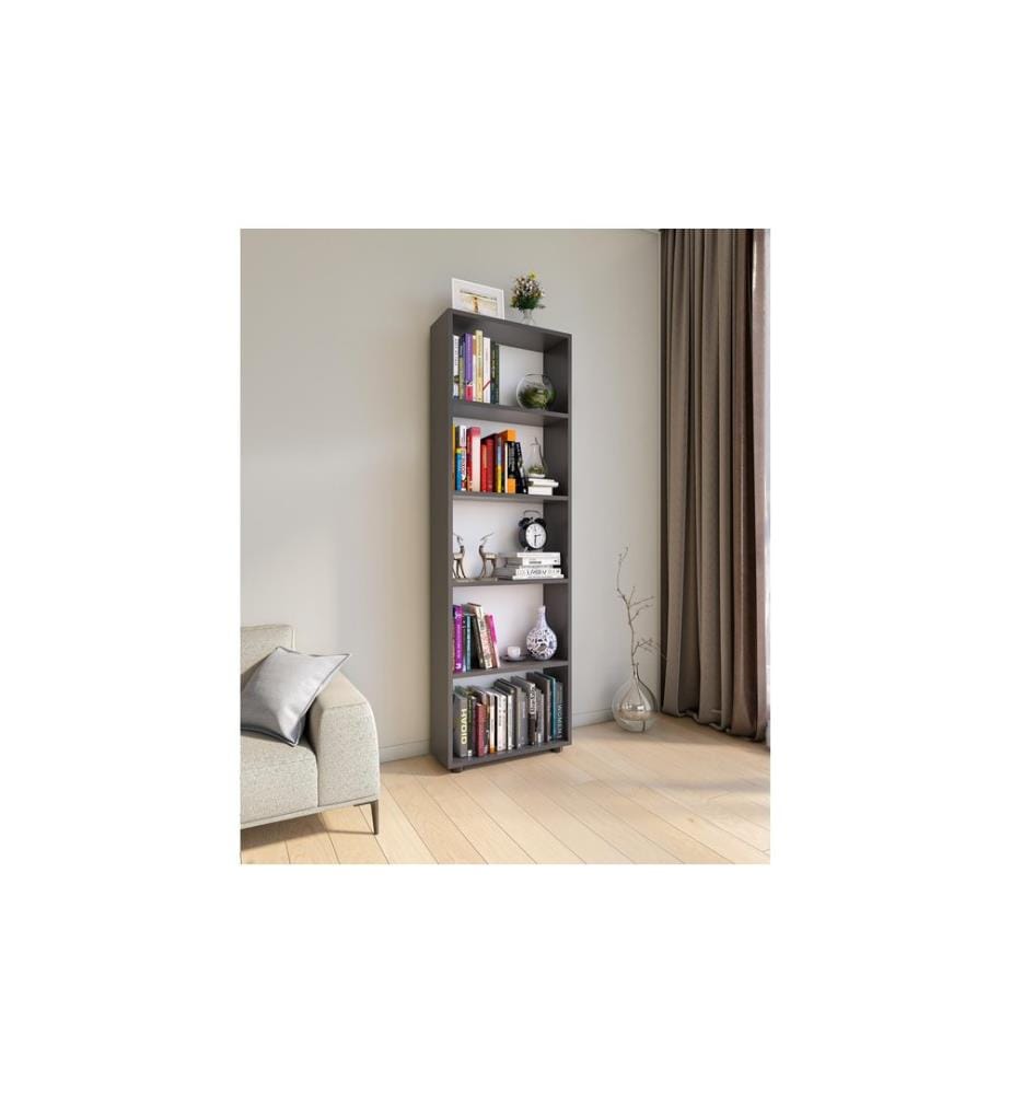 VCM - Regal Bulas 5-fach 169 x 56 cm, Anthrazit
