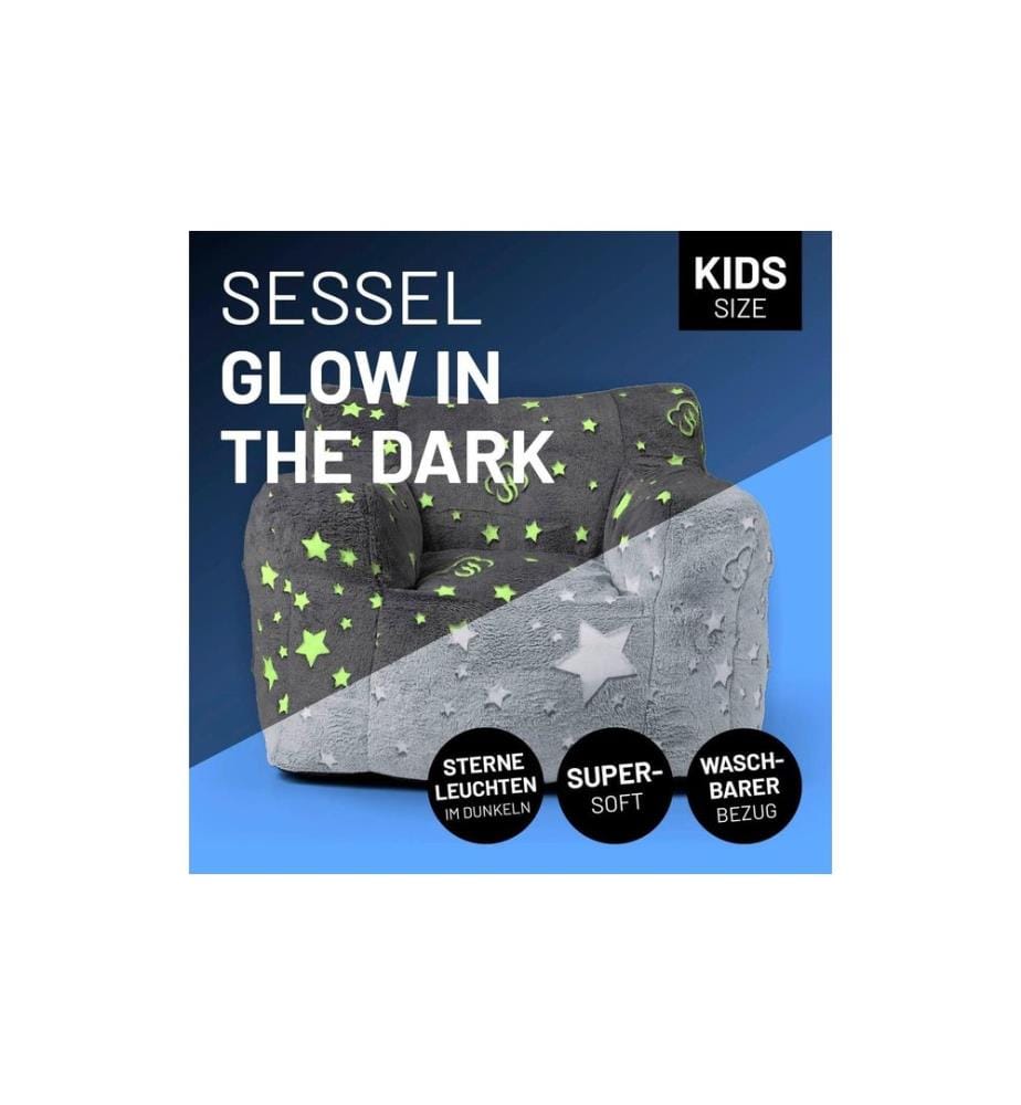 Lumaland - Sessel Glow in the Dark Grau