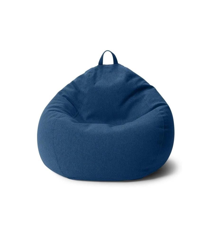 Urbanara - Sitzsack Basic-Comfort 120 l Polyester (PES), Blau