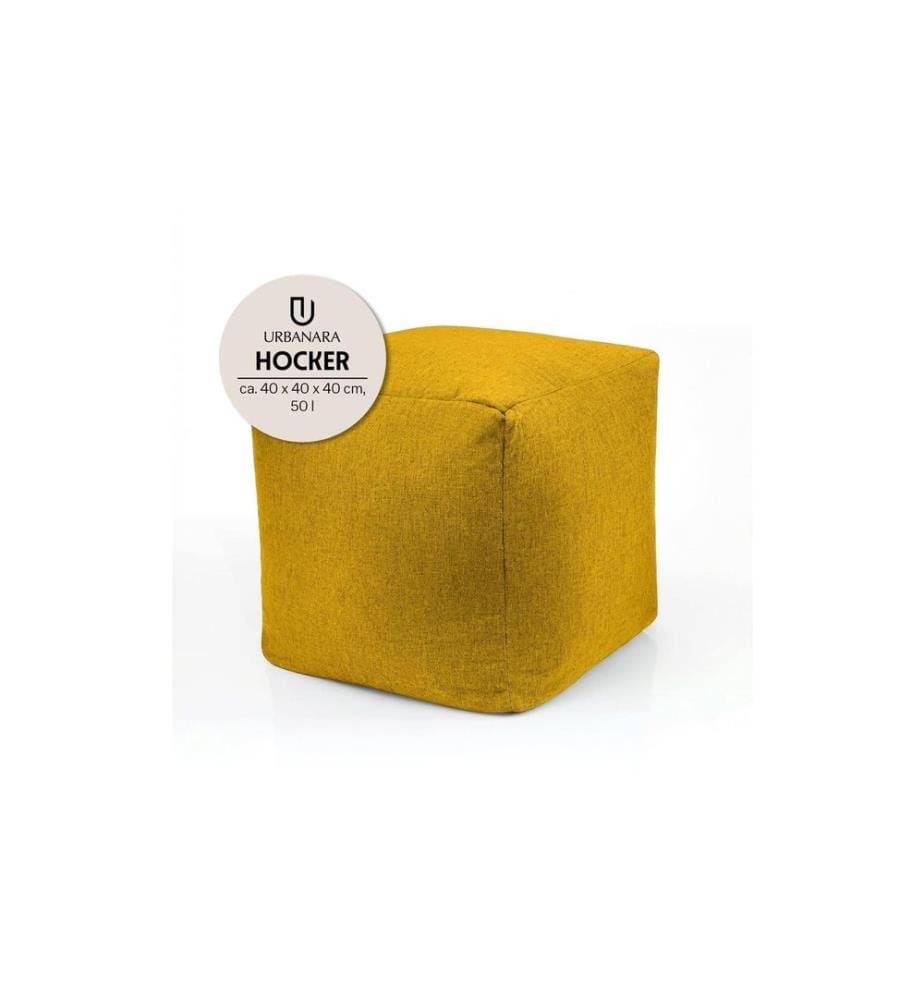 Urbanara - Hocker Basic-Comfort 85 l, Senfgelb
