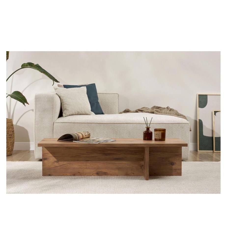 Woody Fashion - Couchtisch Harbor Atlantic Pine 120 x 30 cm, Braun