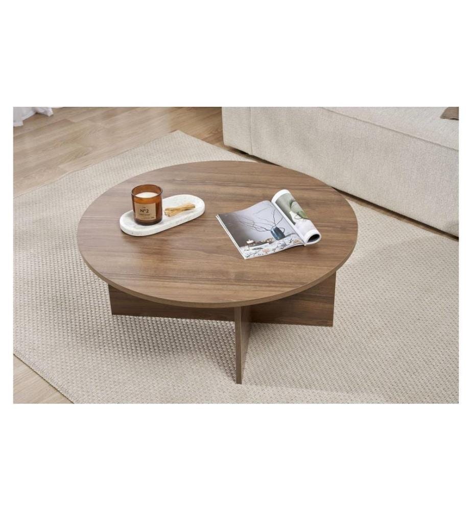 Woody Fashion - Couchtisch Soleil Walnut 90 x 40 cm, Braun