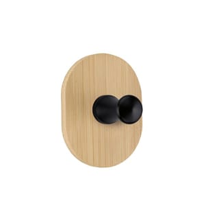 KLEINE WOLKE - Wandgarderobe Bamboo Hook One 6 cm x 4.5 cm, Beige