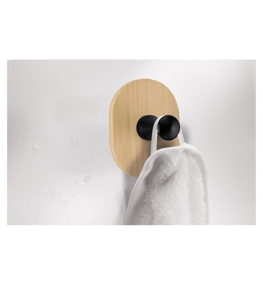 KLEINE WOLKE - Wandgarderobe Bamboo Hook One 6 cm x 4.5 cm, Beige