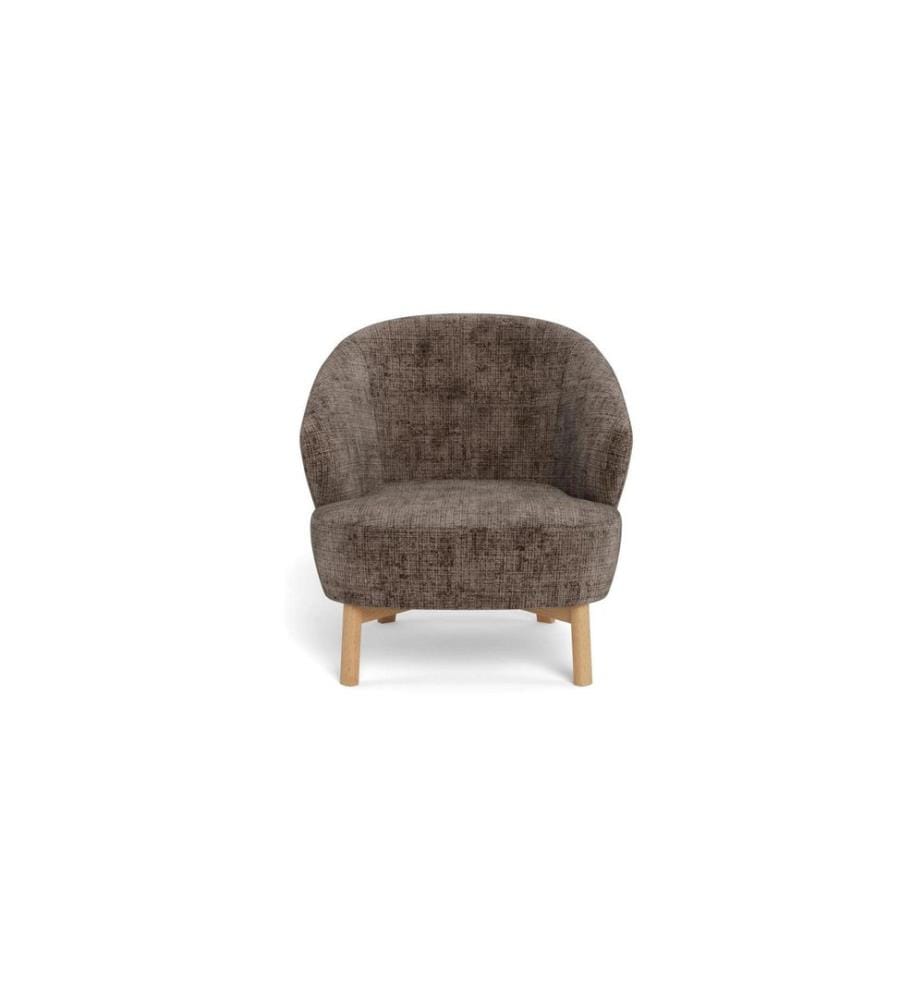 AC Design - Fauteuil Darlene Marron, 77.5 x 78 cm