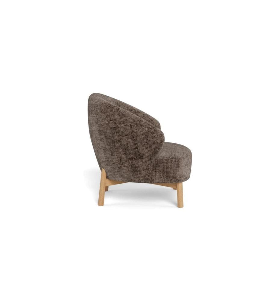 AC Design - Fauteuil Darlene Marron, 77.5 x 78 cm