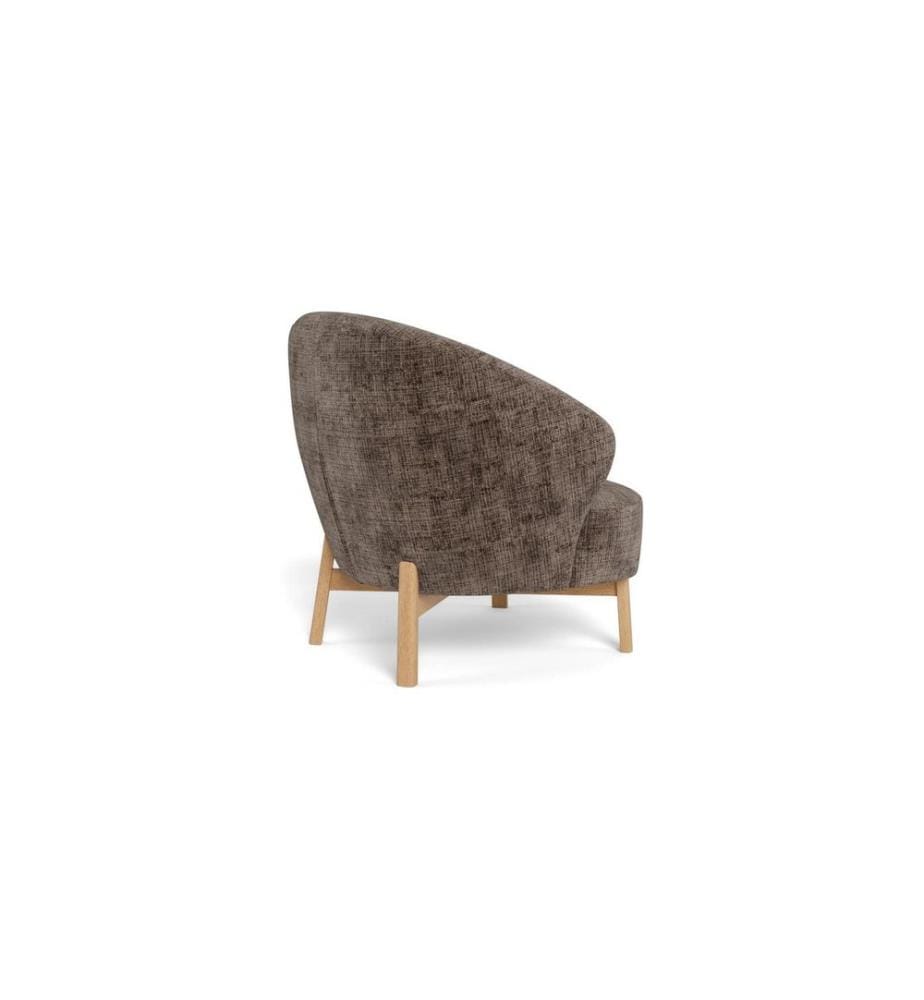 AC Design - Fauteuil Darlene Marron, 77.5 x 78 cm