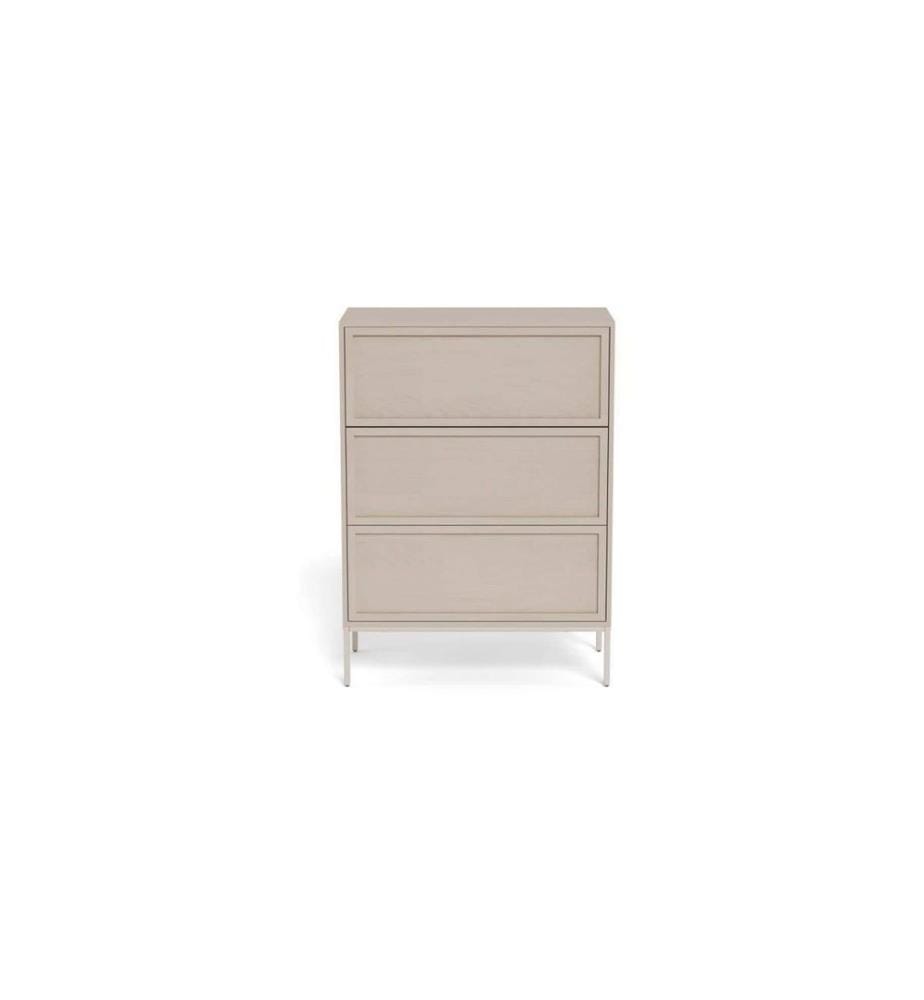 AC Design - Commode Palmdale 80 x 40 x 110 cm, gris