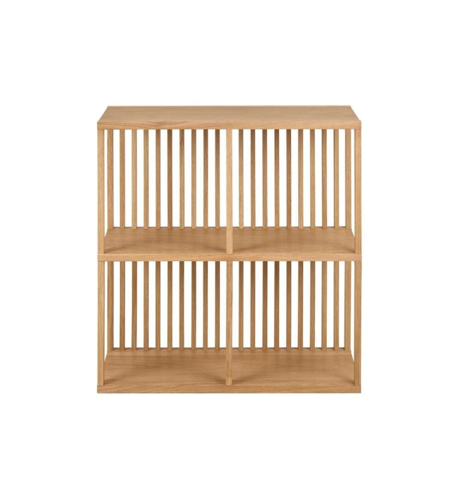 AC Design - Wandregal Wellington Hellbraun, 67 x 31 x 69 cm
