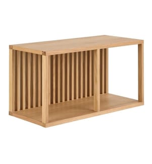 AC Design - Étagère murale Wellington Marron clair, 67 x 31 x 35.5 cm