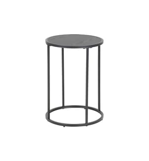 AC Design - Beistelltisch Seaford Schwarz, Ø 40 x 55 cm