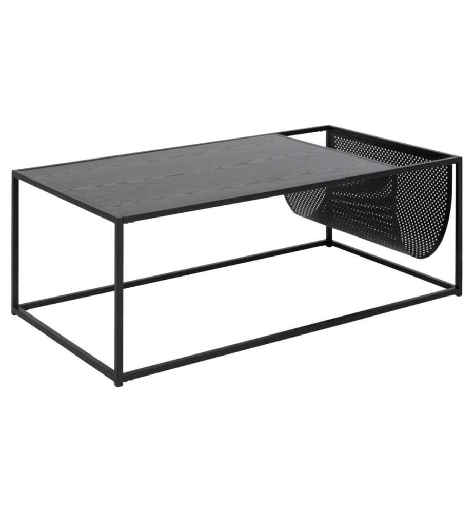 AC Design - Couchtisch Seaford Schwarz, 110 x 60 x 40 cm