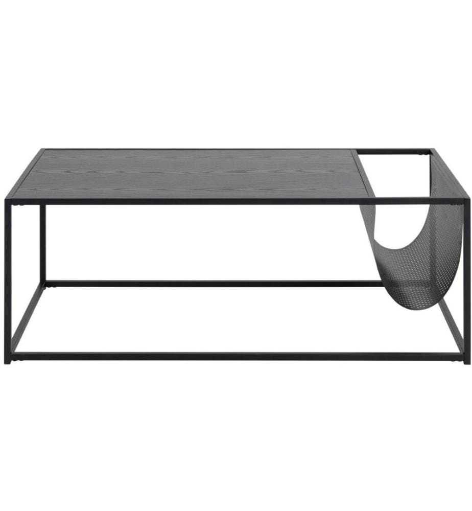 AC Design - Couchtisch Seaford Schwarz, 110 x 60 x 40 cm