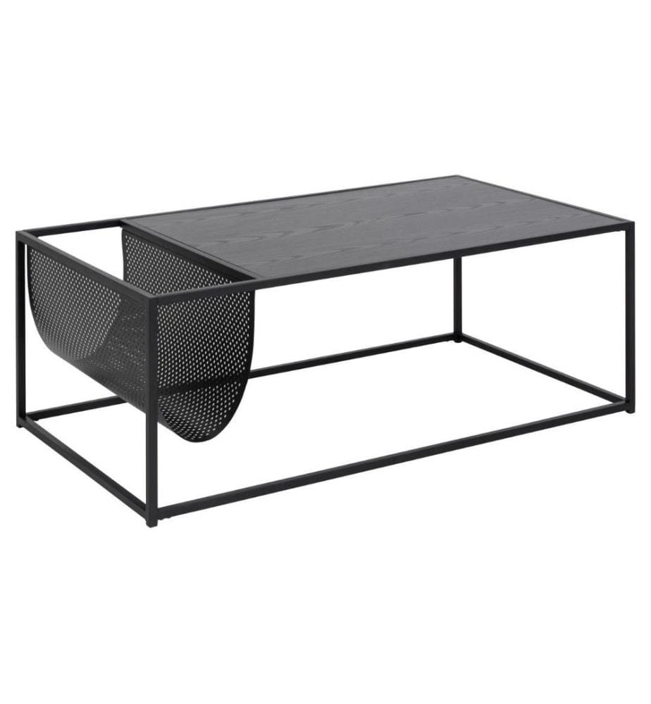 AC Design - Couchtisch Seaford Schwarz, 110 x 60 x 40 cm